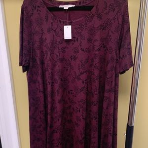 Loft sweater tee dress